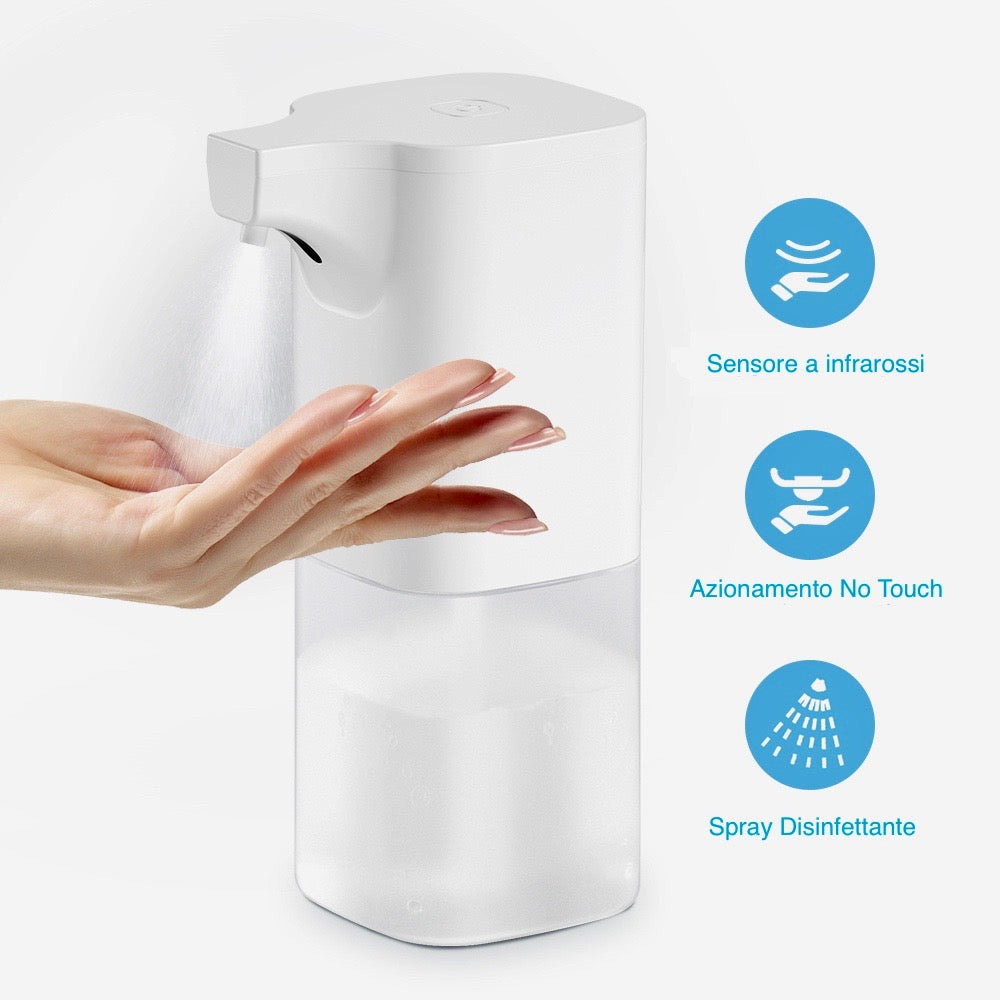 Distributore automatico di sapone contactless / touchless con sensore 350  ml